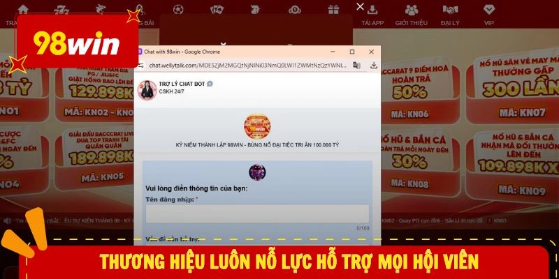 Thương hiệu luôn nỗ lực hỗ trợ mọi hội viên